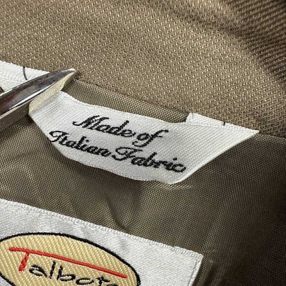 Talbots Womens Blazer Jacket Size 12 Safari Button Pockets Linen Blend Safari - Picture 5 of 14